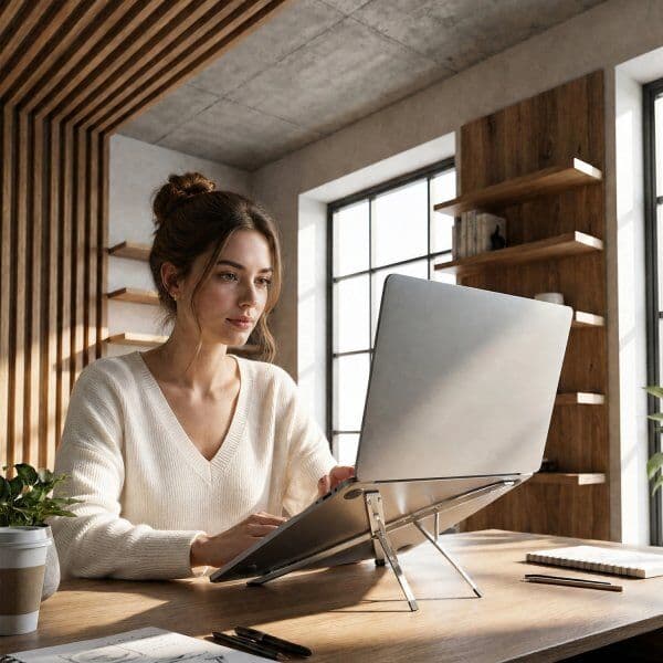 Allity Aba-301 Mini Rejse Laptop Stander, Grå