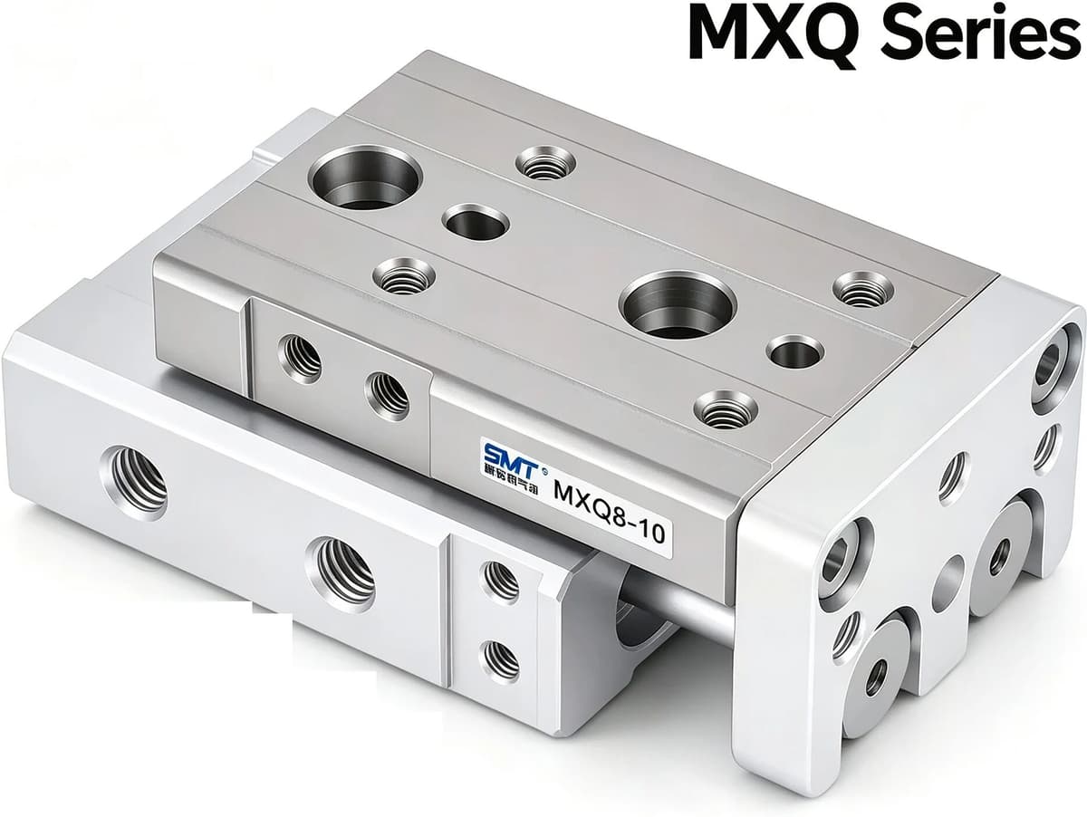 NONE MXQ8-20/MXQ12-30/MXQ16-40/MXQ20-50/MXQ25-75/100/125/NEW/Type/Air/Pneumatic/Slide/Table/Dual/Rod/Rail/Slide/Cylinder