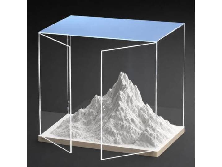WLCGYD Acryl Vitrine Extra Große Acryl-Vitrine/Kunststoffbox (45–60 cm) Mit Frontklappe Und Stapelbarem 10-mm-Sockel – Ideal Für Dekorationen Zu Weihnachten, Geburtstagen Oder Halloween
