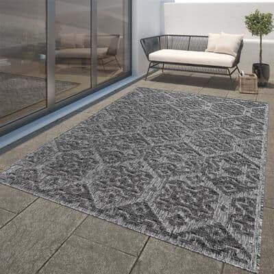 Paco Home In- & Outdoor Rug Marrakesh Boho Pattern with High-Low Effect