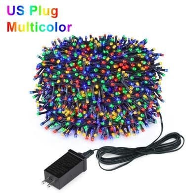 Uplift Picks Waterproof LED Christmas String Lights For Indoor Outdoor Decor us (rgb) 20m 200 Leds