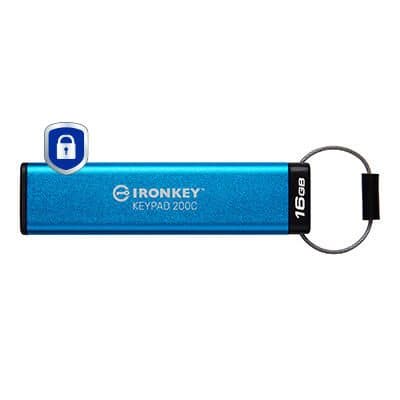 Kingston IronKey Keypad 200C - USB-Stick - 16 GB IKKP200C/16GB