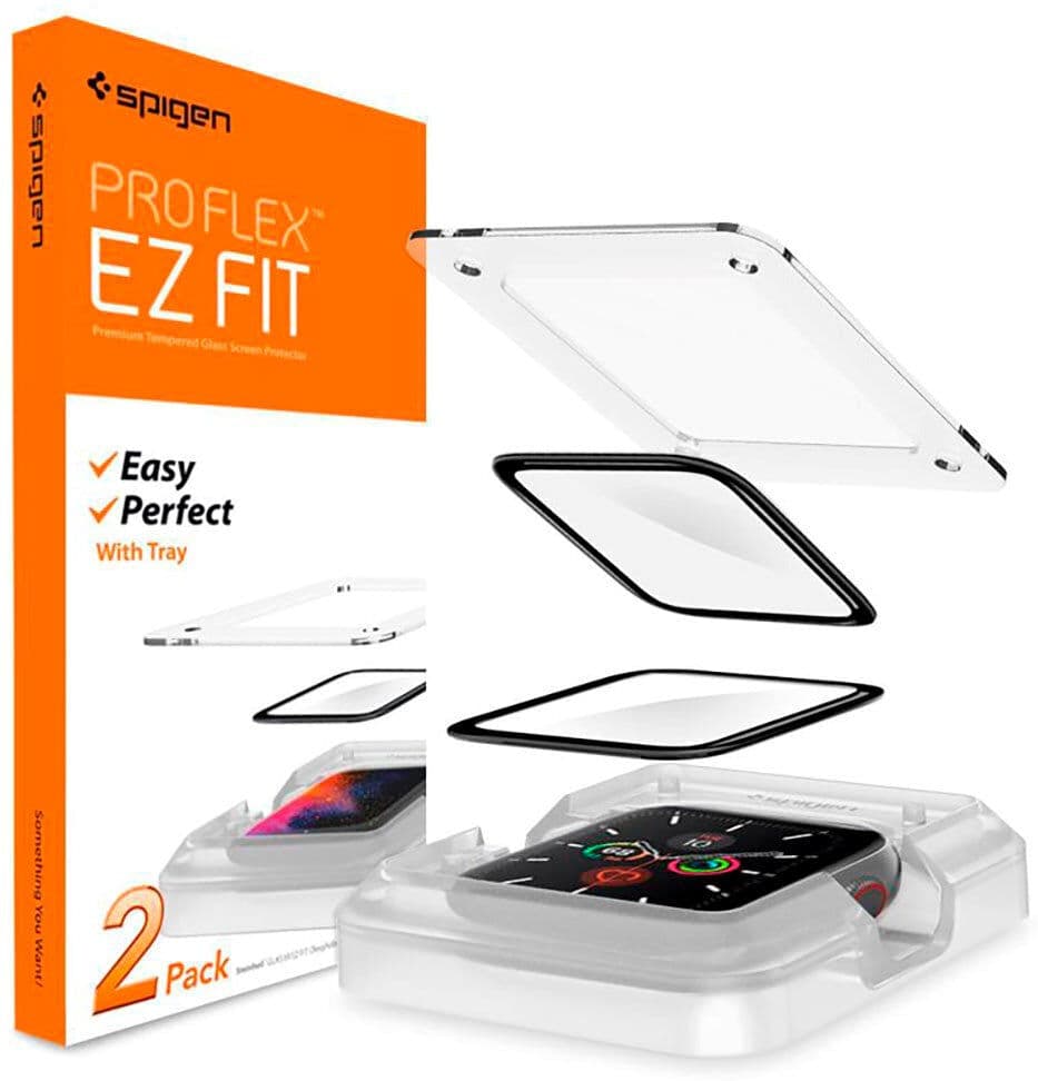 Spigen ProFlex EZ Fit Apple Watch SE / 6 / 5 / 4 (44mm) 2 stk. Skærmbeskyttelse - Gennemsigtig