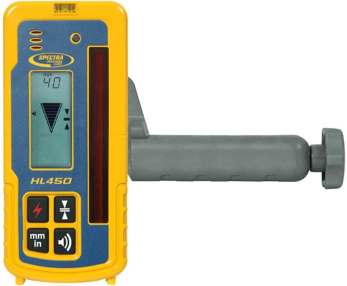 Lasermottagare HL450, inkl. batteri &amp; fäste