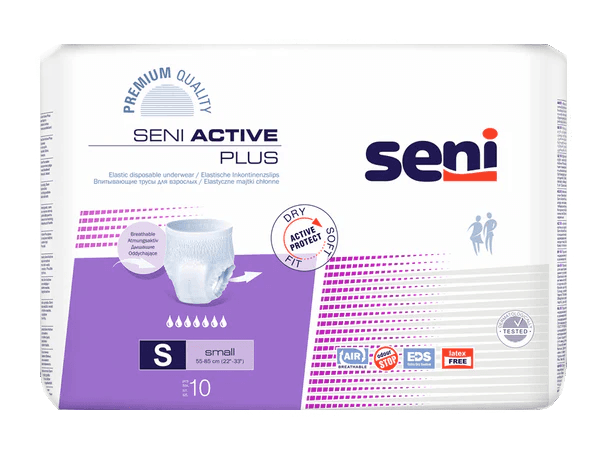 Seni Active Plus Small - 8 paquets de 10 protections