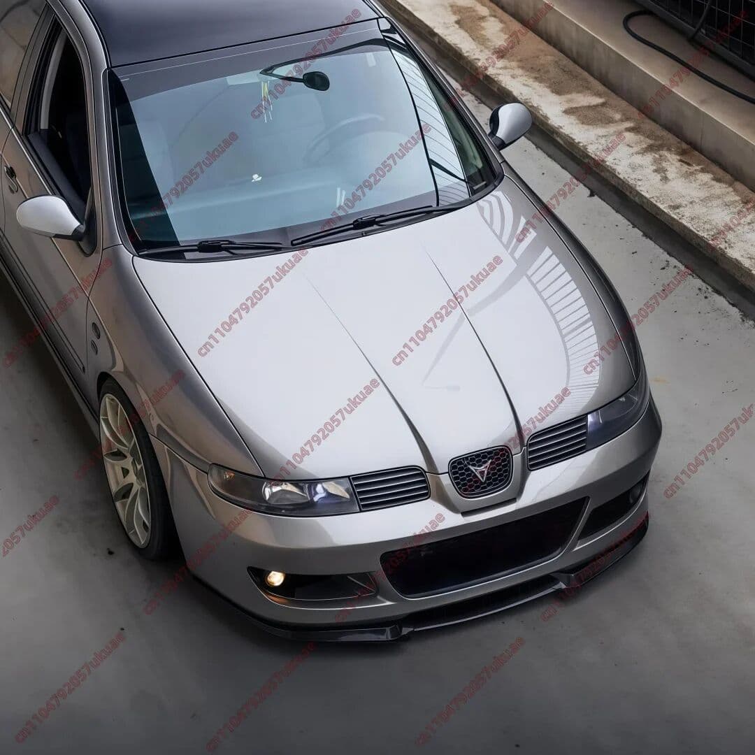 NONE Front Bumper Lip Splitter Spoiler Diffuser For Seat Leon Cupra R MK1 2000 2001 2002 2003 2004 2005 ABS Exterior Tuning BodyKits