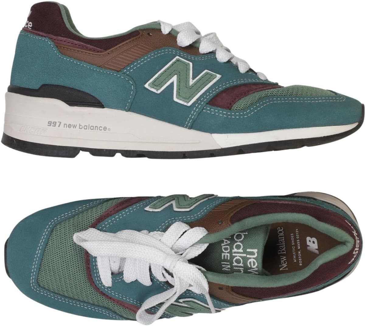 New Balance Herren Sneaker, Mehrfarbig, Gr. EU 40, Leder - Second Hand