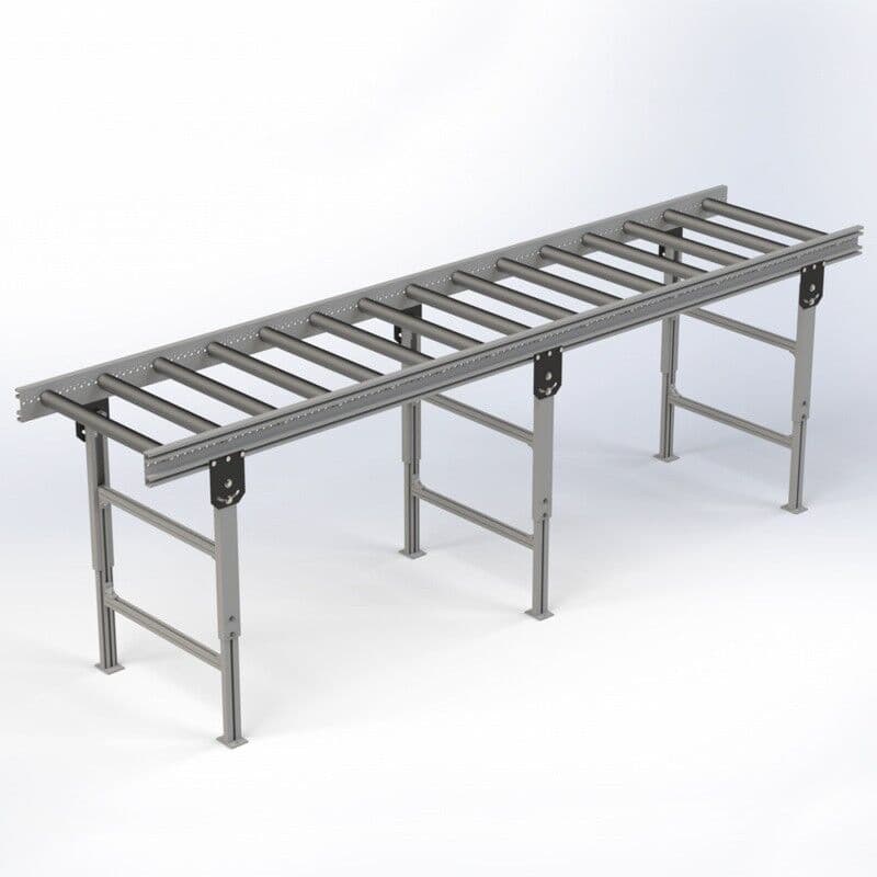 B2B Partner Aluminiowy profil boczny przenośnika z panelem bocznym, długość 2500 mm
