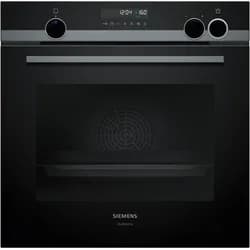Siemens Einbau-Backofen mit Dampfunterstützung HR478G5B7F  Schwarz