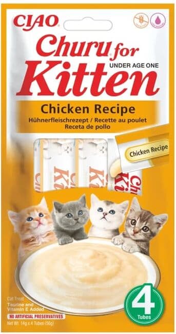 Churu Kitten Receta de Pollo 12 uds x 4 uds