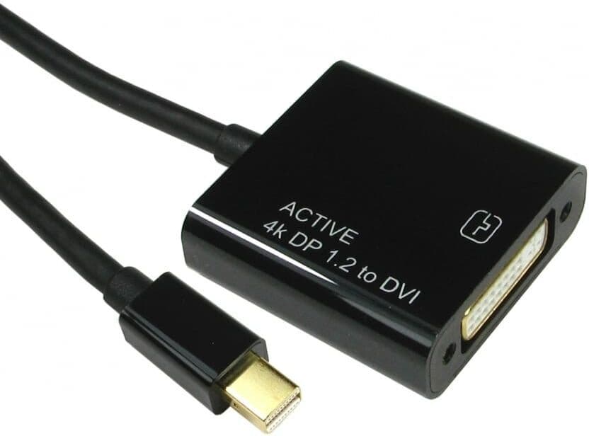 NewLink 15cm Mini DisplayPort 1.2 to DVI-D Active Adapter - Black (NLMDP-DVI)