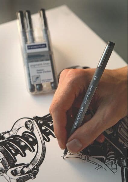 Staedtler 308 Pigment Fineliner   1,2 Mm   Sort