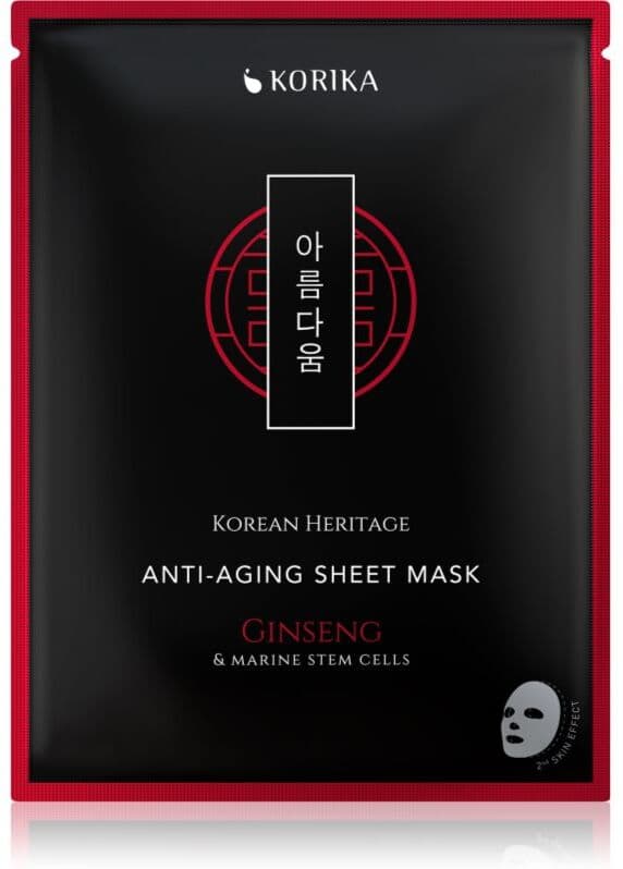 KORIKA Korean Heritage Red Ginseng & Adenosine Anti-aging Sheet Mask αντιρυτιδικη υφασματινη μασκα 25 γρ