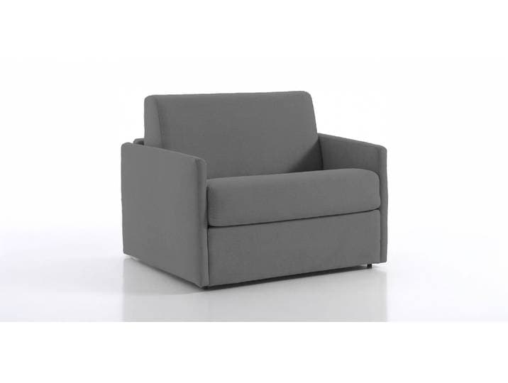 MONTPELLIER - Fauteuil convertible - Tweed, Gris souris