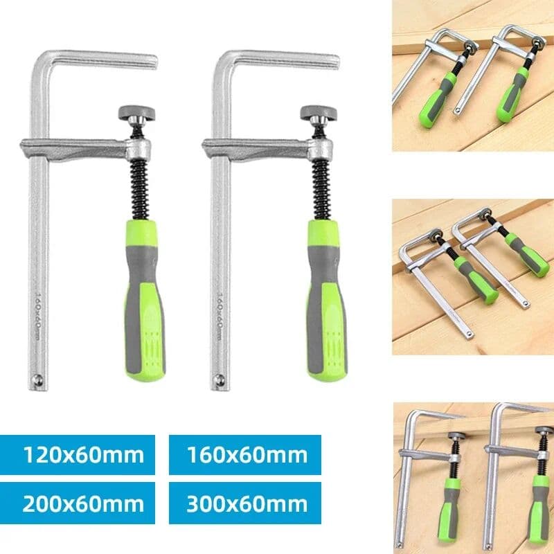 FENNEC 120/160/200/300mm Woodworking Guide Rail Clamp 1PC Dovetail Clamps Quick Screw Clamp for Carpentry Table Track Saw Rails Tools