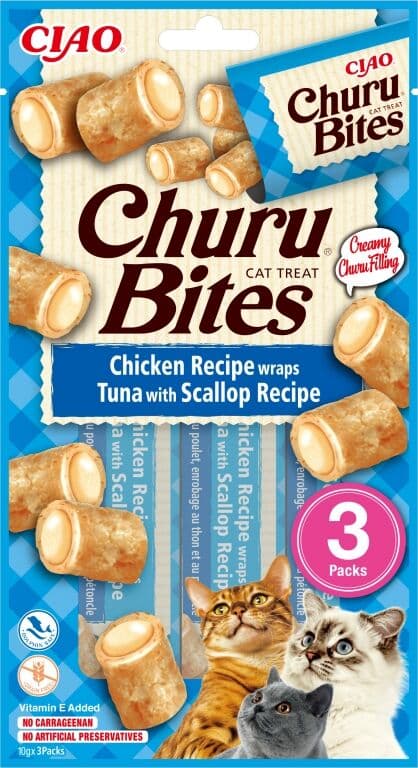 Churu Bites Gato – Atún con Vieira