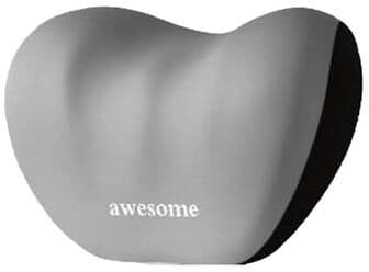 Uplift Treasures Universal Car Lumbar Support And Neck Pillow Cushion 1pc Grey Headrest