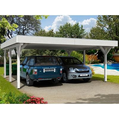 Doppelcarport SKANHOLZ "Spessart", weiß, B/H/T: 220cm x, Carports