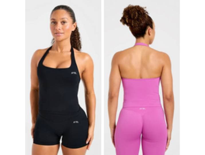AYBL Naadloze, billen liftende fashion shorts, camisole sportbeha set, vochtregulerende sportondergoed & dames yogakleding