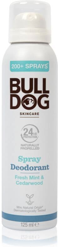 Bulldog Fresh Mint&Cedarwood Spray Deodorant αποσμητικό σε σπρέι χωρίς αλουμίνιο 125 ml