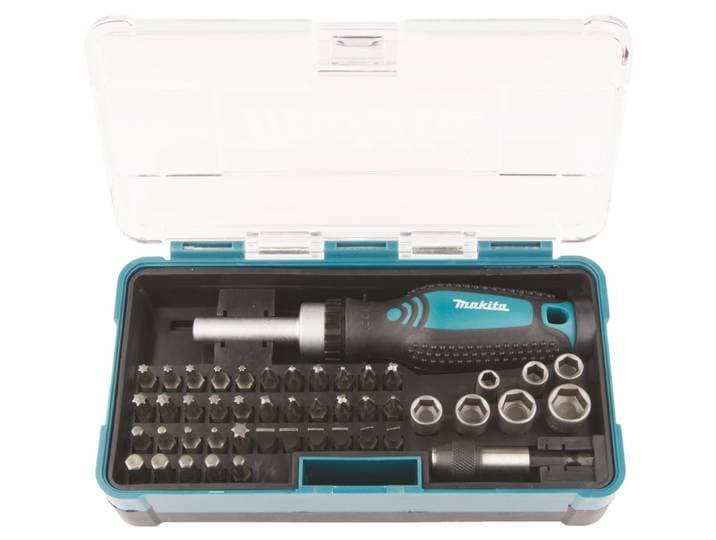 Bohrer- und Bitset MAKITA »B-36170« , blau (türkis), Bits, Bohrer- und Bitset, 47-tlg., inkl. Aufbewahrungskoffer