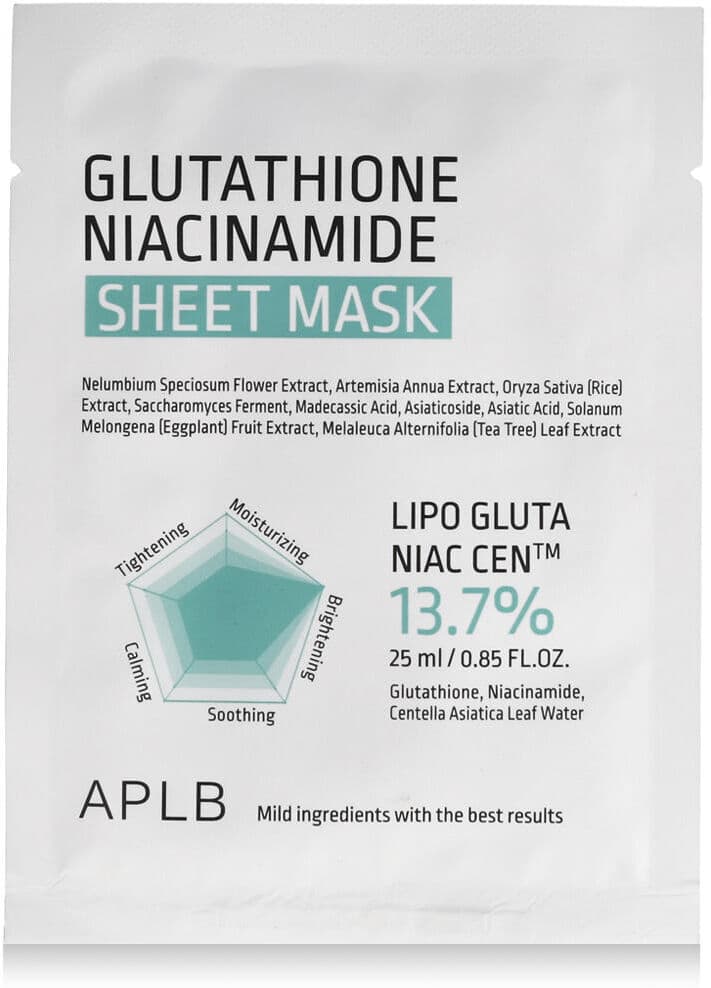 APLB Glutathione Niacinamide Sheet Mask 25 ml