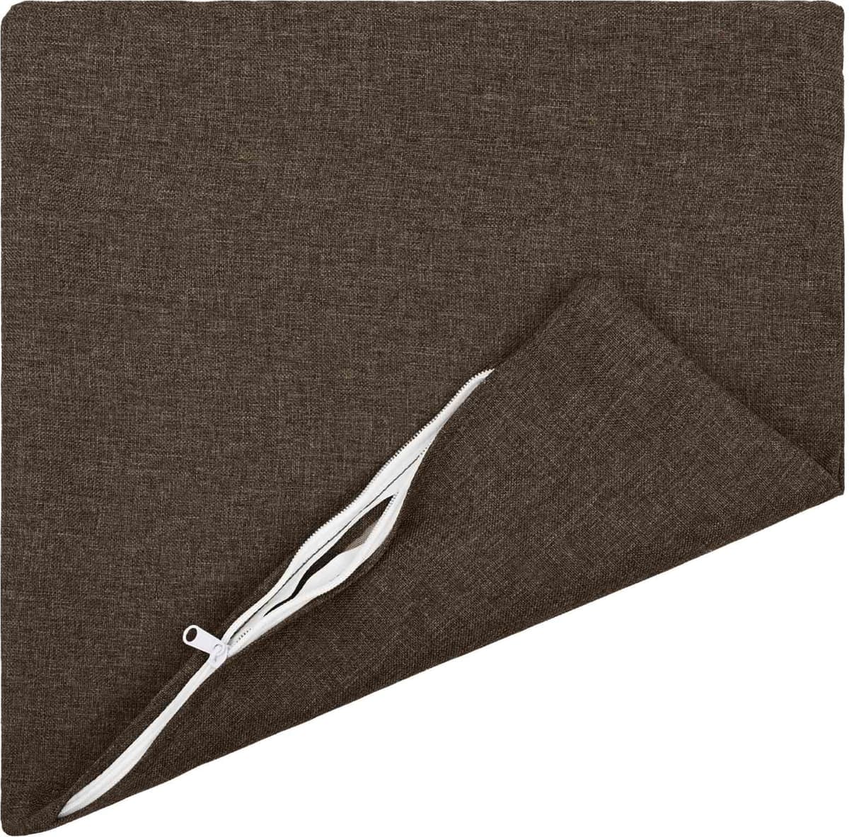 vidaXL Coussin avec oreiller HEERLEN 6 pc Taupe Tissu