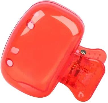 Modern Mode Marketplace Travel Toothbrush Cover Clip On Toothbrush Head Protector Cap red