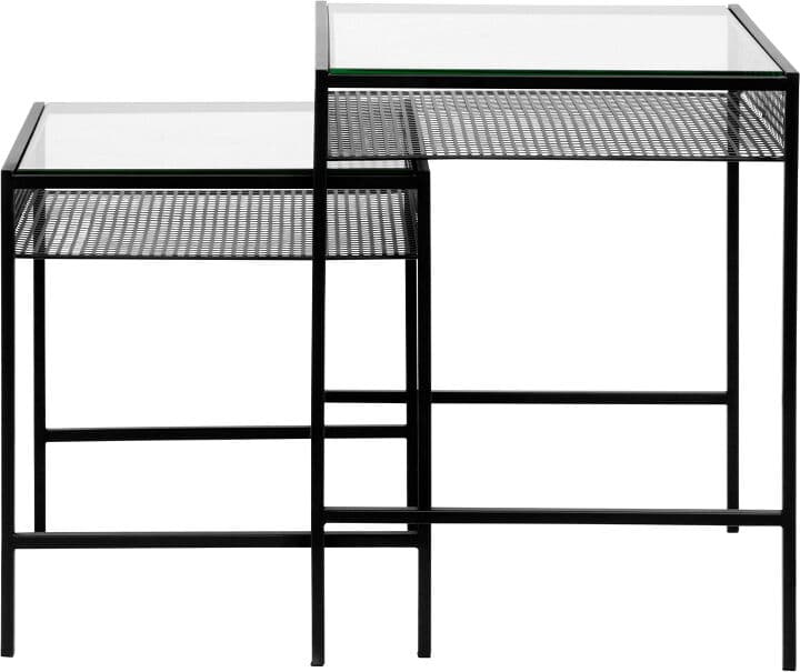 Nordal Rona Satsbord Svart/glas
