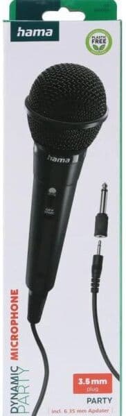 Hama Mikrofon Party Dynamisk Mono, Sort