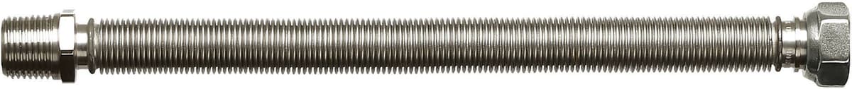 Acom TUBO INOX ACQUA  MF 1/2" L 260 - 520 mm ESTENSIBILE IN ACCIAIO INOX