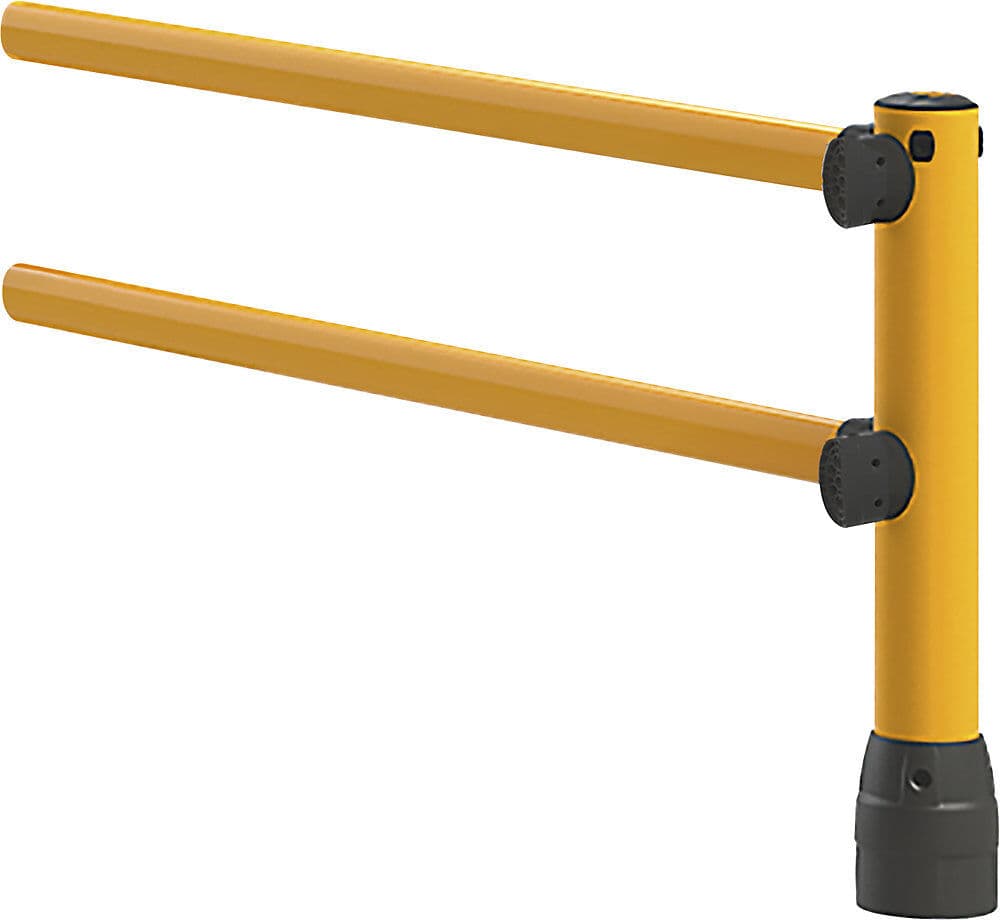 Rammschutzgeländer S-Line, LxBxH 2438 x 205 x 1170 mm, Eck-Erweiterung Black Bull