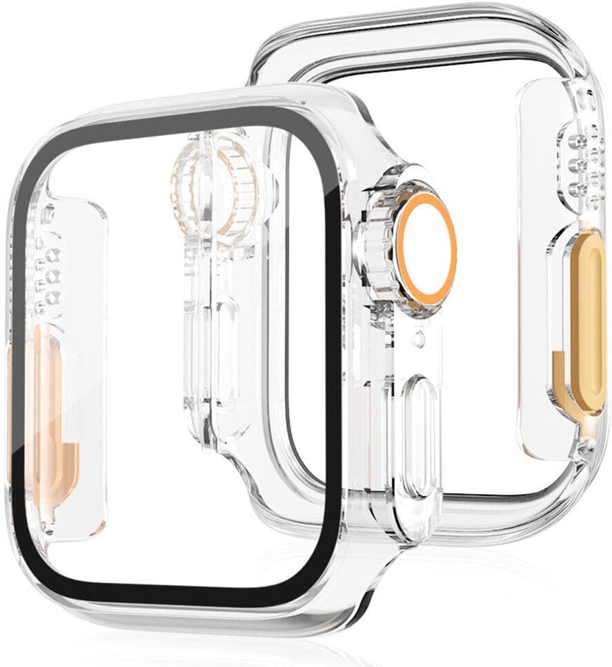 INCOVER Apple Watch 11 / 10 (46mm) Hårdt Plast Cover m. Skærmbeskyttelsesglas - Gennemsigtig