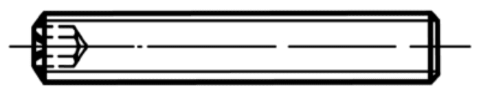 Arvid Nilsson Stoppskrue Iso 4026 Elforzinket M6 × 50