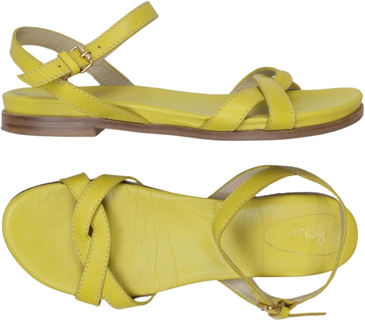 Boden Damen Sandalen, Gelb, Gr. EU 42, kein / Etikett - Second Hand