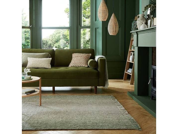 home24 Jute vloerkleed Ombre groen/groen 160 x 230cm wol