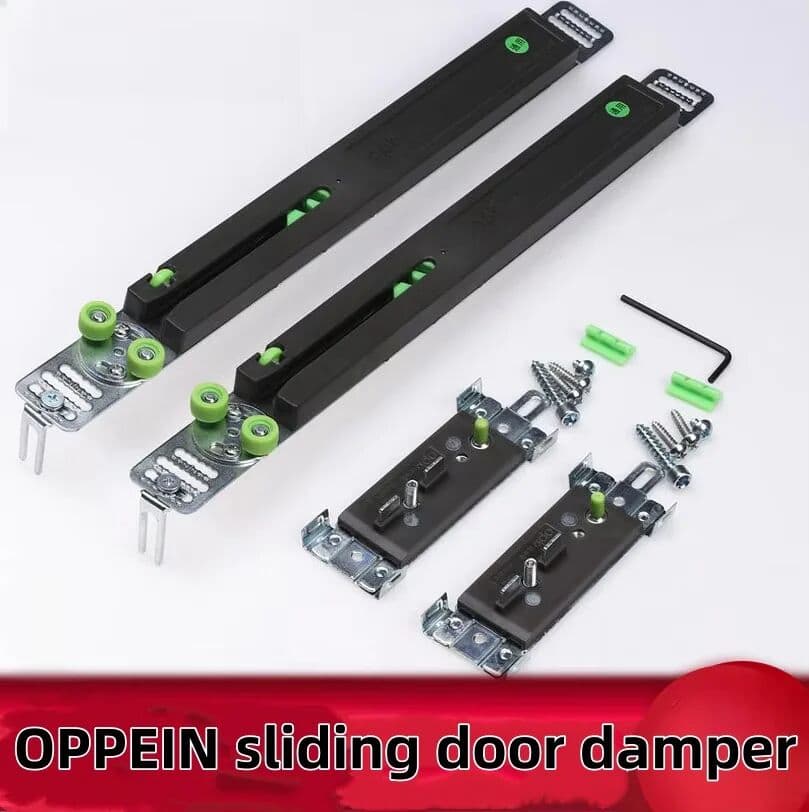 NONE OPK Wardrobe Moving Door Buffer Damper Wheel Roller Runner Kit Low Noise Smooth Wheel
