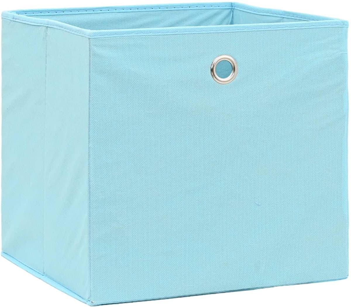 vidaXL Boîtes de rangement 4 pcs Tissu intissé 28x28x28 cm Bleu azuré