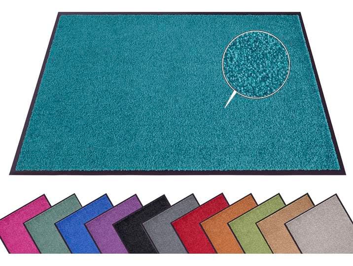 Fussmatte HANSE HOME Wash & Clean Gr. 15, blau (petrol), B:40cm H:7mm L:60cm, Kunstfaser, Teppiche, Fussmatte, Schmutzfangmatte, Türmatte, In- und Outdoor, Teppich, Läufer, waschbar