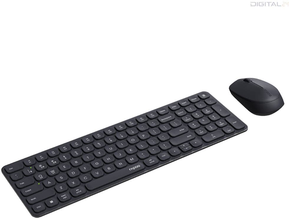 RAPOO 9310M vezeték nélküli billentyűzet + egér (Bluetooth), sötétszürke (226491)