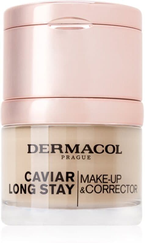 Dermacol Caviar Long Stay pitkäkestoinen kaviaariuutetta sisältävä meikkivoide ja kaunistava peitevoide sävy fair 30 ml