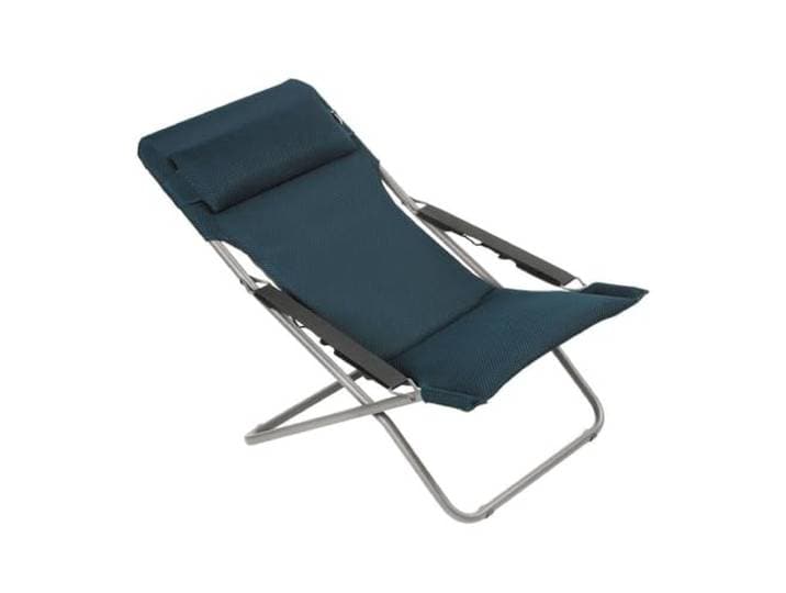 Lafuma MOBILIER - Klappbarer, gepolsterter Liegestuhl - Transabed - BeComfort® - Blau Bleu Encre LFM2829_8900-5 Jahre Garantie