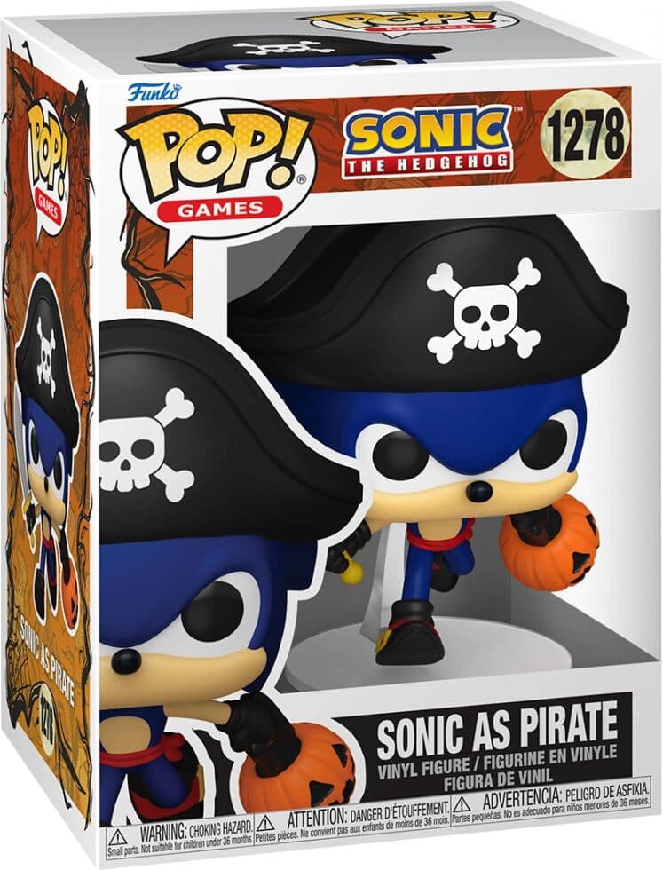 Funko Pop! Games: Sonic The Hedgehog - Sonic as Pirate #1278 Vinyl Figura Ajándéktárgyak