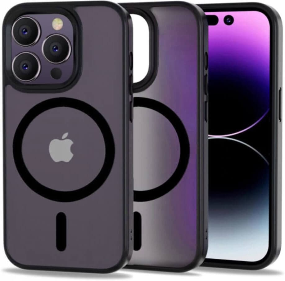 Apple iPhone 14 Pro Max Tech-Protect Magmat MagSafe Suojakuori, Musta