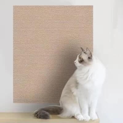 Uplift Treasures Self Adhesive Cat Scratch Protector Carpet For Furniture khaki 11.81 39.37 In