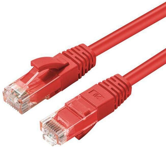 MicroConnect Cat5e U/utp Nettverkskabel 20m, Rød, 1 Stykk, Sen-Utp520r rød