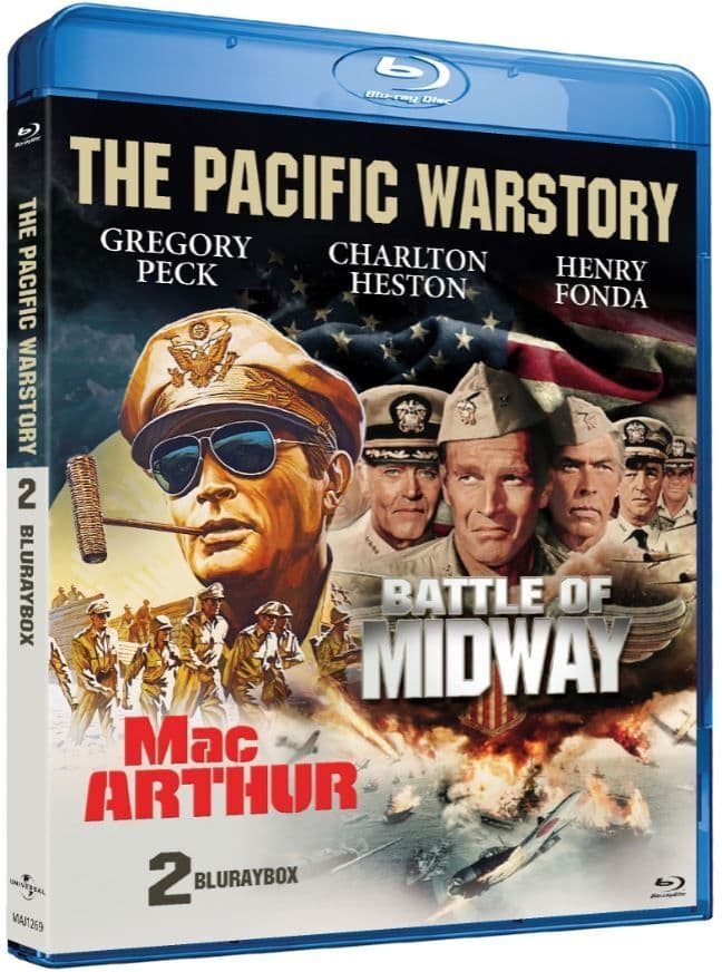 The Pacific War Story - 2 Disc Box set contains Midway and MacArthur Movie