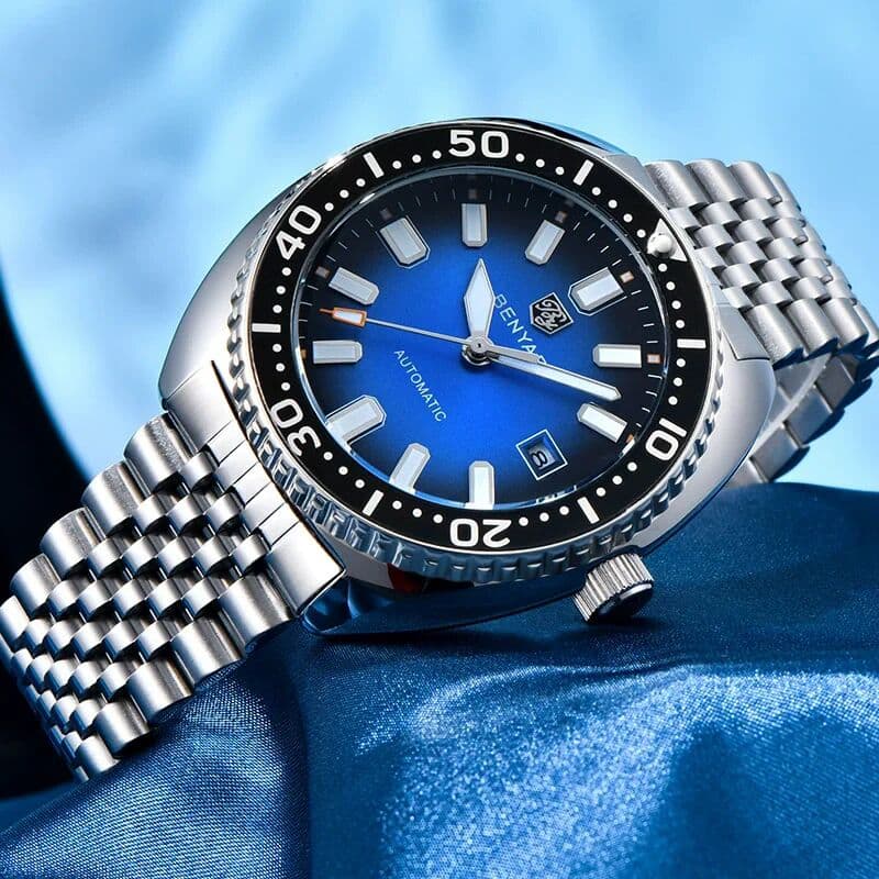 BENYAR 5211 Luxury Men Automatic Mechanical Watch Fashion Business Luminous Calendar Waterproof Watches for Man reloj hombre