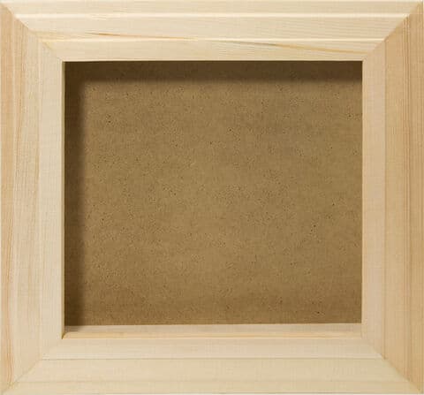 3D-Bilderrahmen aus Holz, 27 x 27 x 3,5 cm