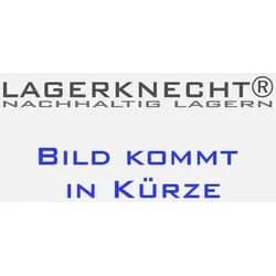 Getränkekistenhalter 185×130 cm – 4 Ebenen, ohne Fachboden, Anbauregal, verzinkt